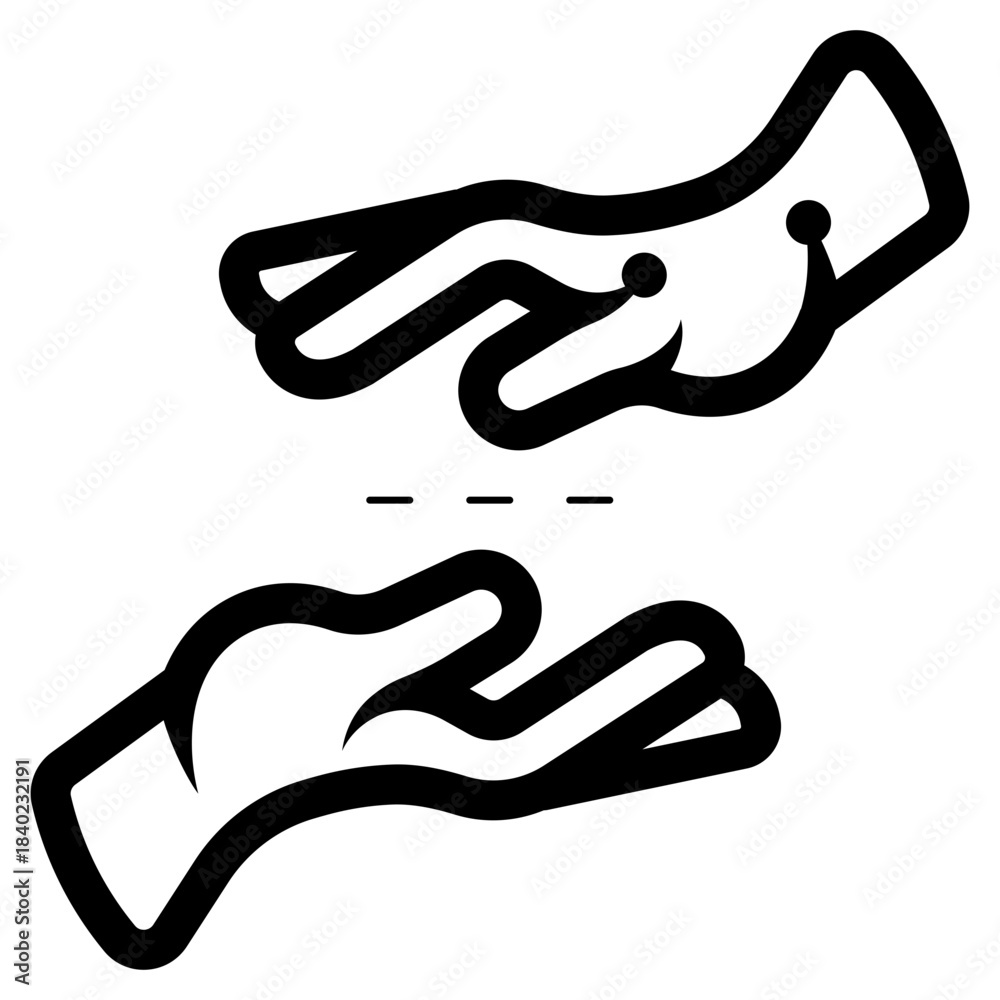 Obraz premium digital twin technology icon