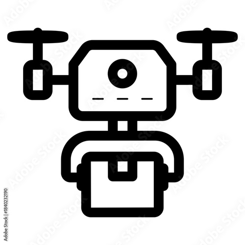 drone delivery service icon