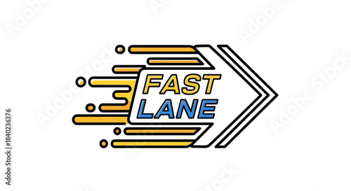 Streamlined Approach Design Depicting The Swift, Rapid Movement And The Fast Lane Concept