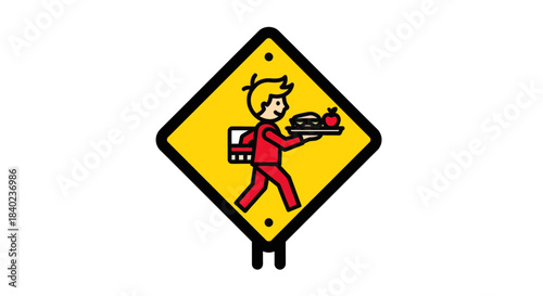 School Lunch Delivery Sign: A Wholesome Meal Service for Students and Educational Establishments