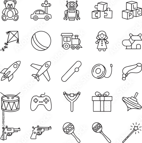 Toy Store Icon Set