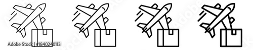 Air Freight  Icon Set Different Style Collection