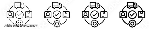 Circular Supply Chain  Icon Set Different Style Collection