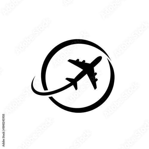 airplane icon vector illustration