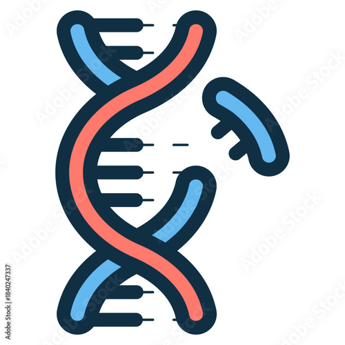 DNA genetic engineering icon