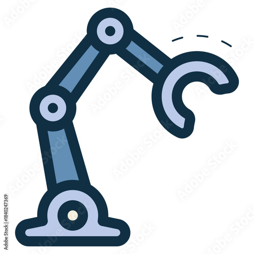 industrial robotic technology icon