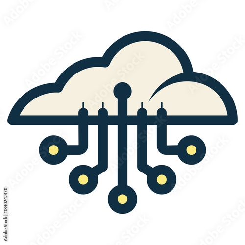 internet cloud server icon