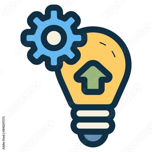 innovation of technology growth icon