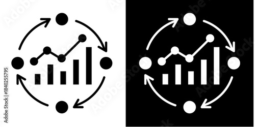 Lean Metrics  Icon Set White Style Collection
