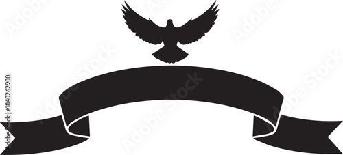 World aids day ribbon and dove symbol for awareness and hope in remembrance