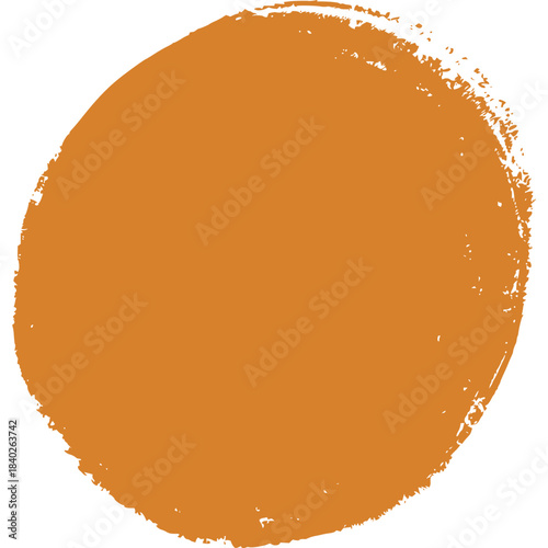 Textured dry brush circle, ...