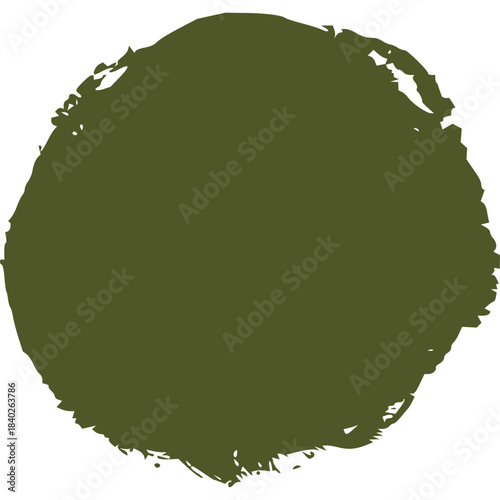 Textured dry brush circle, ...