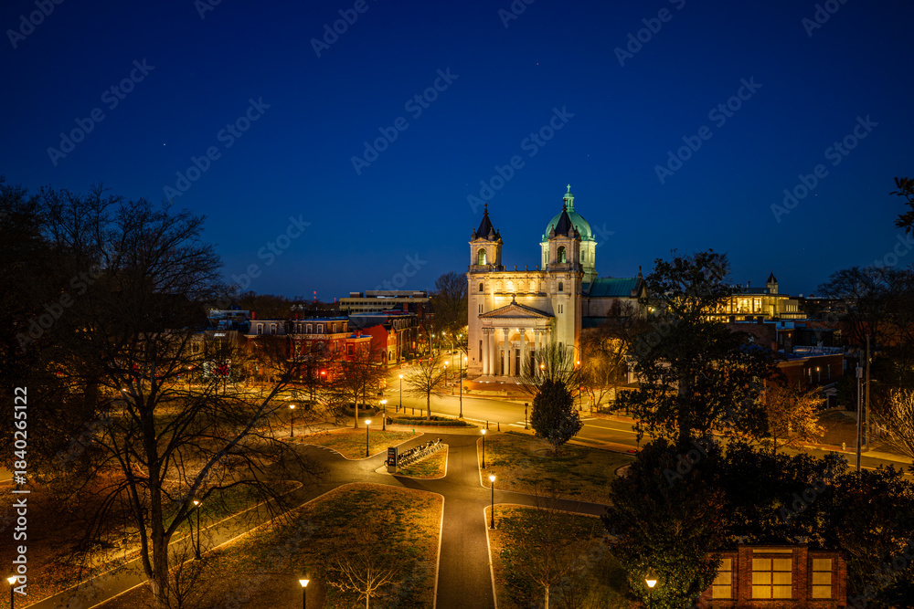 Fototapeta premium Richmond, Virginia at night