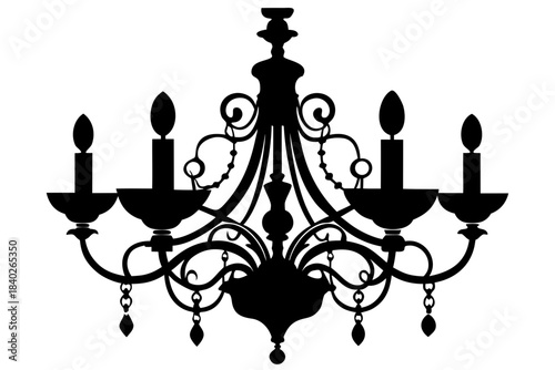 vector illustration of a candlestick with candles