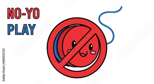 No Yo-Yo Play Sign: A Fun, Whimsical, And Playful Avoidance Message