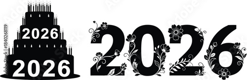 Massive 2026 New Year & Celebration Vector Set: Time, Party, Floral, Birthday & Typography