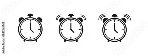 Date, time, and address icons set featuring clean minimal symbols for calendars, clocks, and location markers, designed for UI, apps, maps, websites, and modern interface projects.