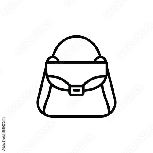 bag, shoulder, classic, fashion, accessory, leather, carry, pouch, strap, elegant, minimal, outline,
