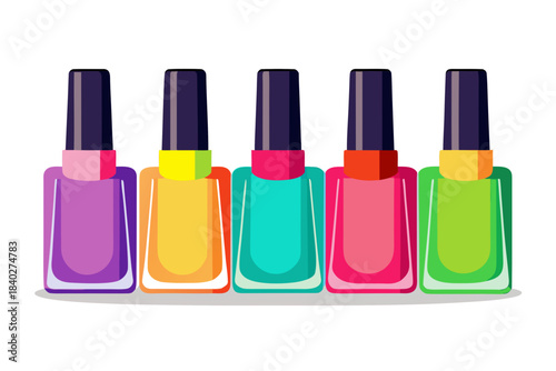nail polish on white background