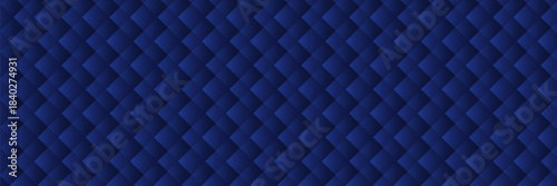 Phantom Blue upholstery. Geometric pattern. Stylish texture. Luxury black background. Vector illustration.Suitable for your design. Cover, poster, flyer.