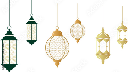 vector illustration of a decorative lantern