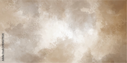 A dark vintage grunge metal background features aged brown parchment textures and smoky clouds under a light fog to create an old antique design pattern for a retro backdrop