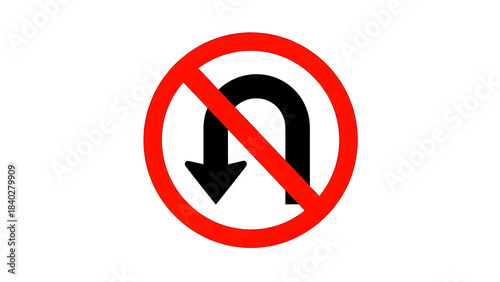Free Download Circular Red and White 'No Entry' or 'Do Not Enter' Road Prohibition Sign Isolated on White Background - GFXLoad