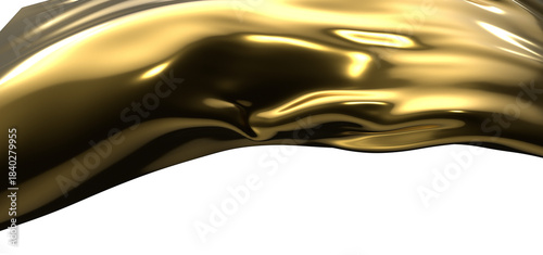 3D render of Gold Cloth abs...