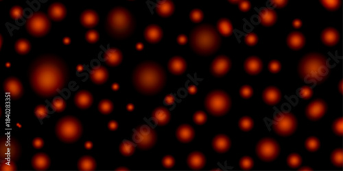 Ethereal Red Orbs Drifting in Cosmic Darkness