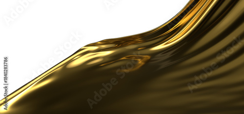 Golden Threads: Abstract 3D...