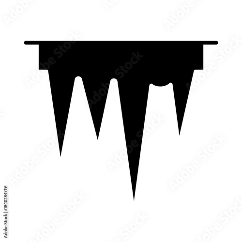 Icicles hanging from roof