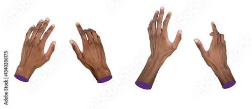 Canvastavla A pair of outstretched hands reaches forward as if holding an invisible object