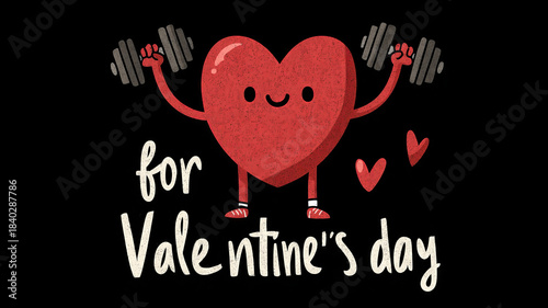 Heart lifts weights for love on Valentine's Day celebration event