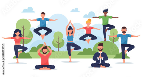 Inclusive Community Embracing Physical Well-being Through Outdoor Yoga Sessions