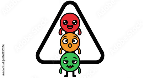 Joyful Trio Signaling Emotions Within A Triangular Frame for Conceptual Design