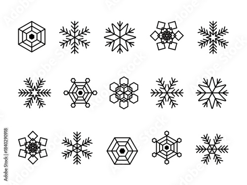 いろいろ雪の結晶セット