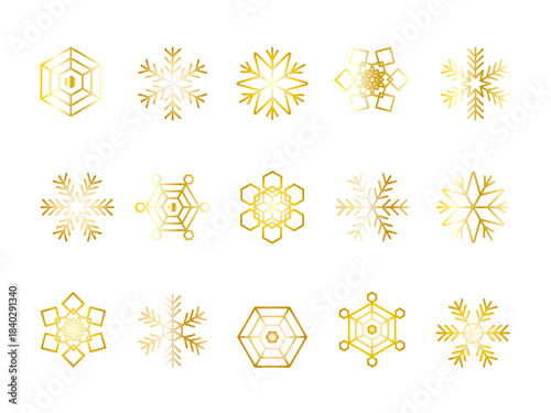 いろいろ雪の結晶セット3