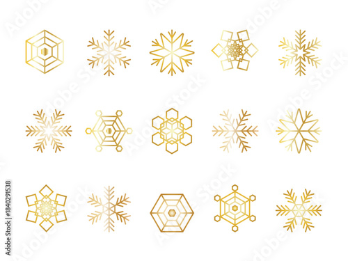 いろいろ雪の結晶セット3