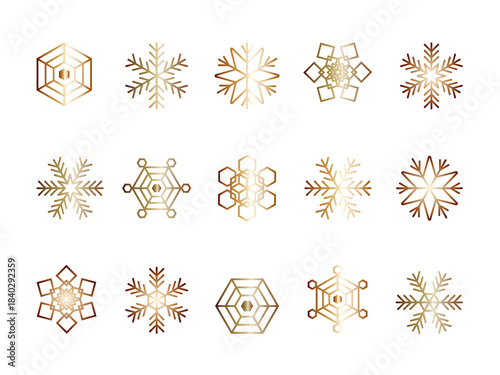 いろいろ雪の結晶セット5