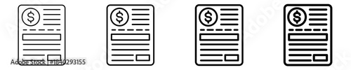 Bank Book Icon Set Different Style Collection