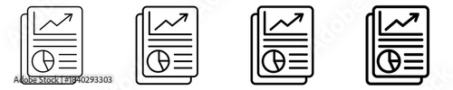 Documents Icon Set Different Style Collection