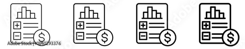 Profits Icon Set Different Style Collection