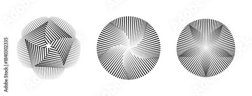 Design spiral dot backdrop with dynamic circular motion, a modern and trendy vector illustration ideal for frames, round logos, signs, symbols.