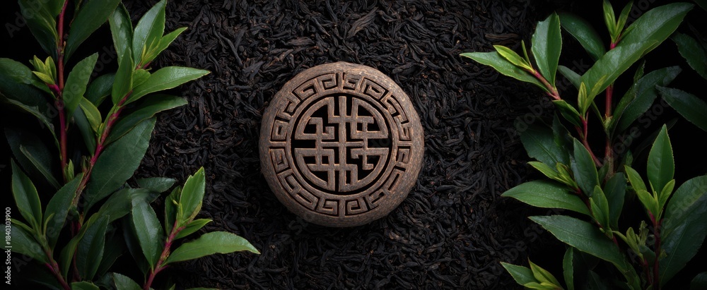 Fototapeta premium The tea leaves whisper secrets like tiny fortune-telling wizards in a cup.