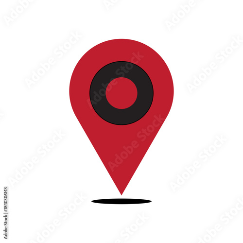 map pin  logo icon  simple flat