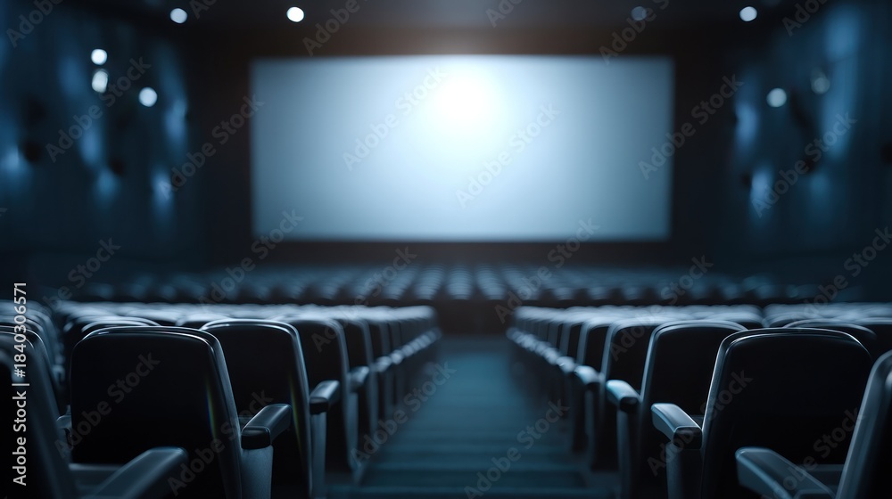Fototapeta premium Empty movie theater