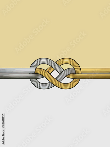 Intricate Knot Design on Transparent Background
