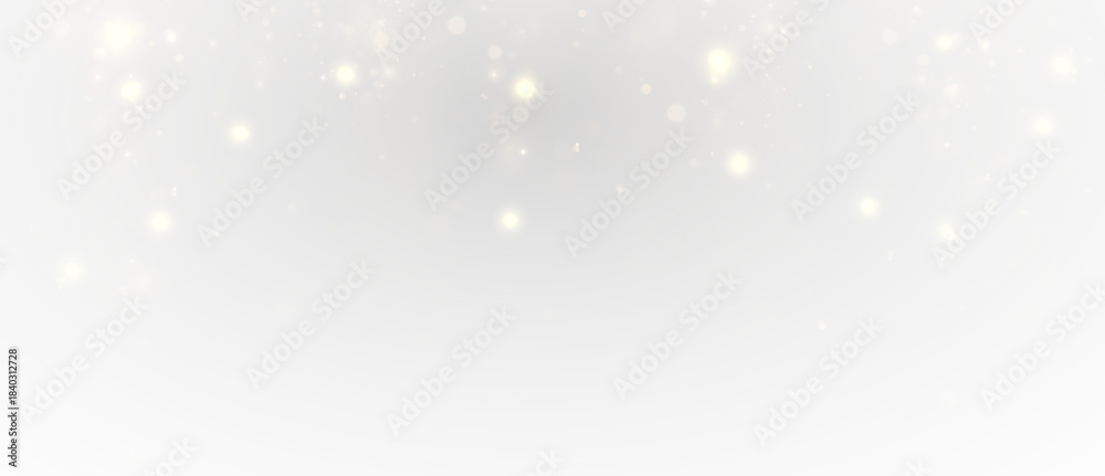 Fototapeta premium Golden Christmas sparkle with glowing glitter, festive flare, and magic particles.