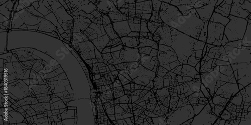 abstract black and white scary scratched world map line art vector background, sketch art or line drawn vector background with various lines patterns, black and white sketch line art of grunge.