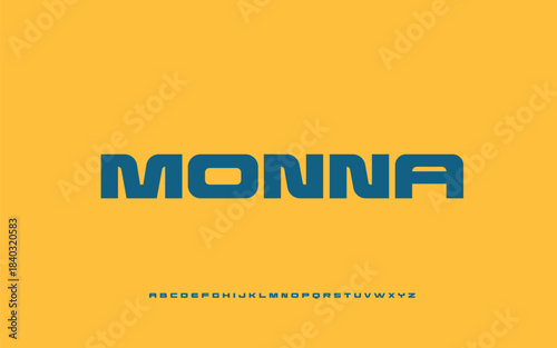 Bold Geometric Display Font for Tech, Gaming, Logo, and Retro Futurism Design